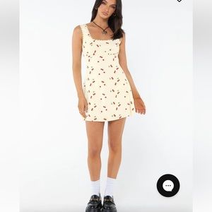 PRINCESS POLLY DASHA MINI DRESS CHERRY